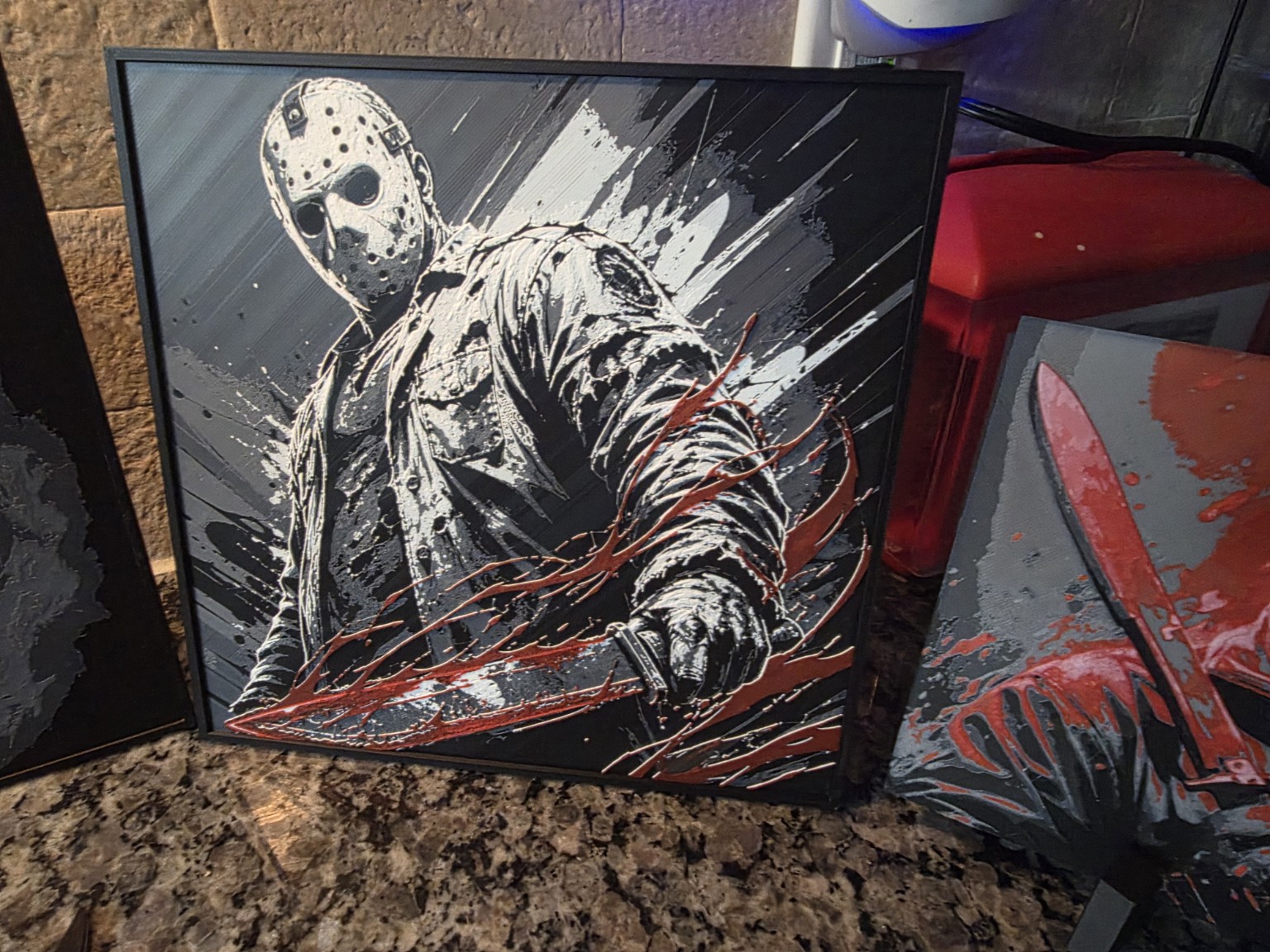 Horror themed wall art