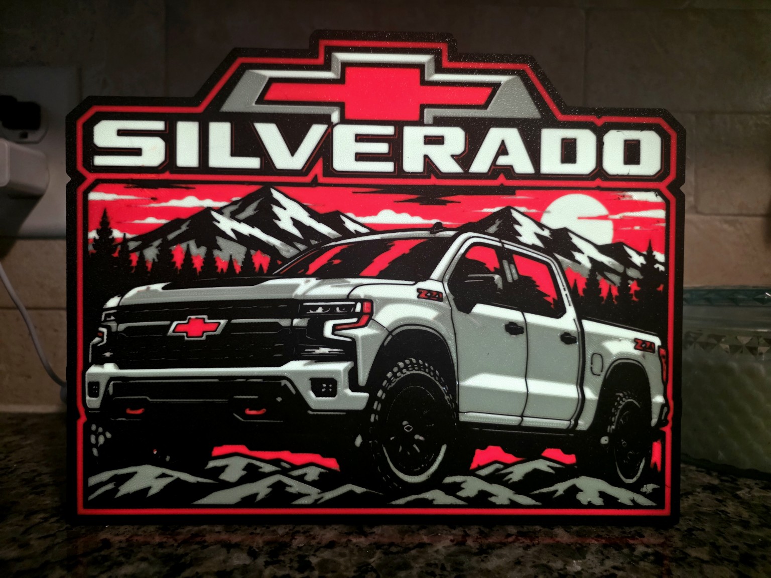 Chevrolet Silverado custom light box